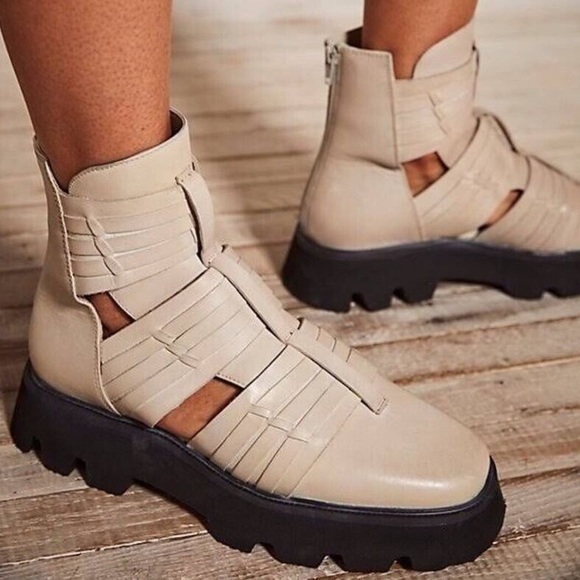 Free People Hydra Huarache Lug Boots NWOB